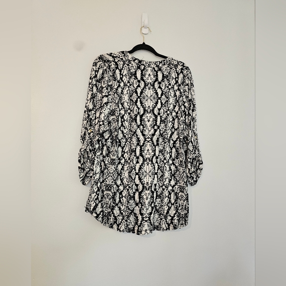 Snakeskin Print Calvin Klein 3/4 Sleeve Work Top - Picture 6 of 6